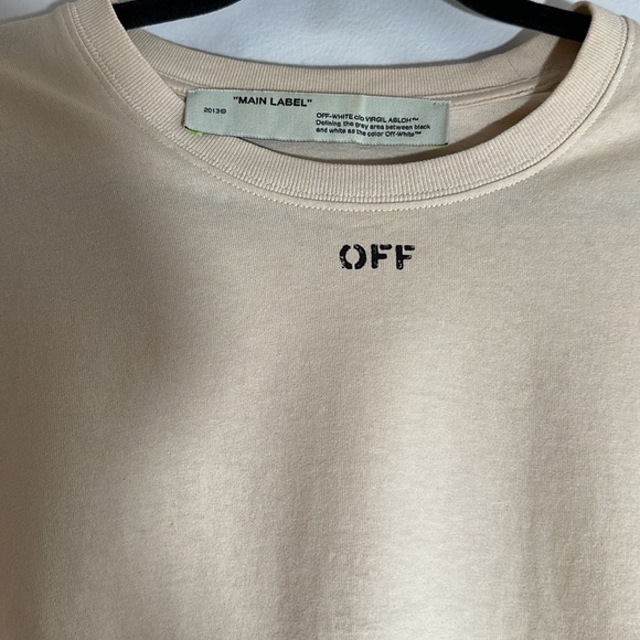 Off-White by Virgil Abloh beige t-shirt - Picture 2 of 4